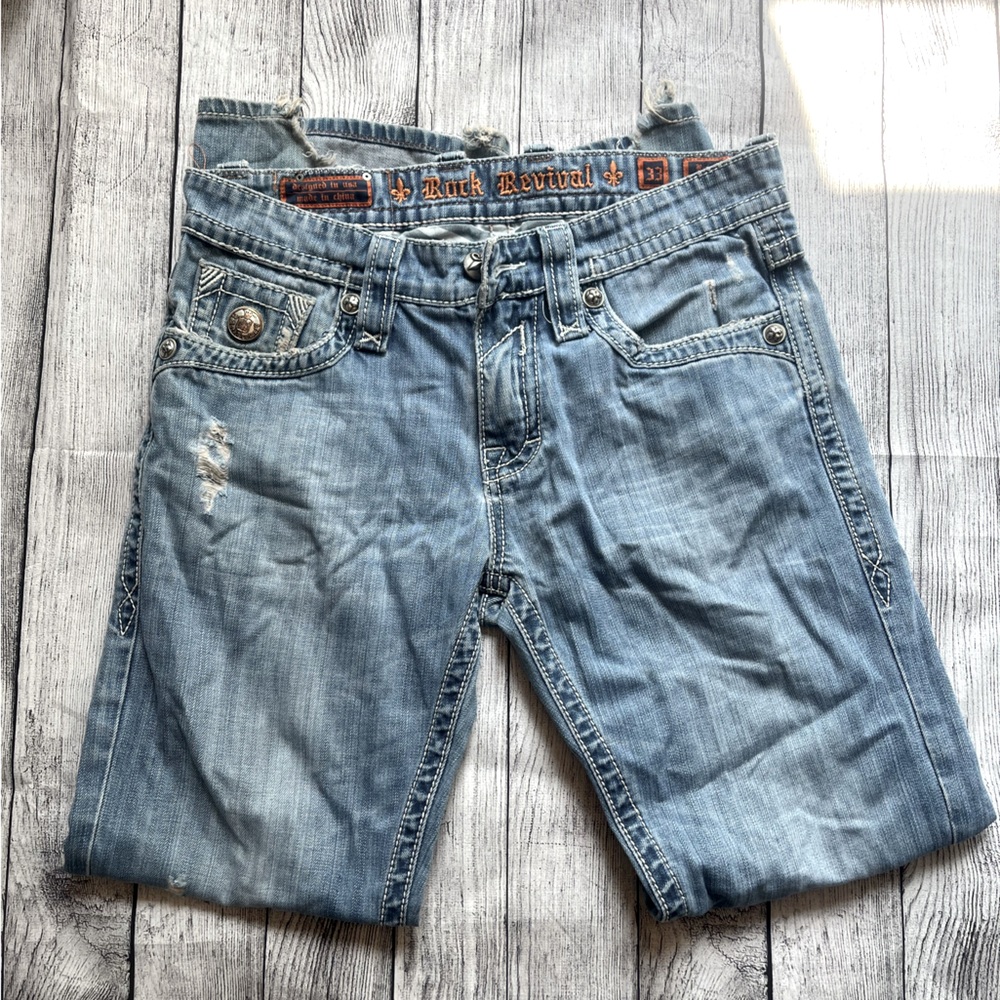Rock Revival “Robert” straight / bootcut jeans - size 33